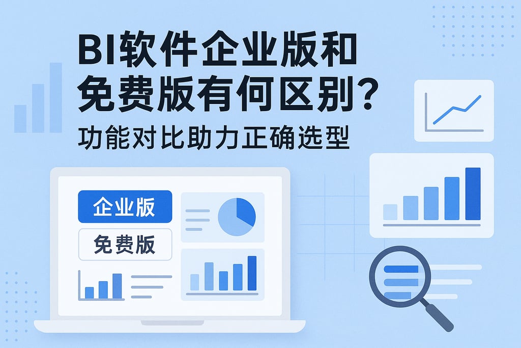 BI软件企业版和免费版有何区别？功能对比助力正确选型"
